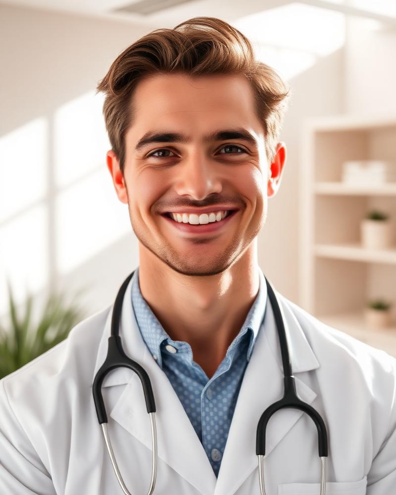 Retrato do Dr. Tasso Danilo em seu consultório
